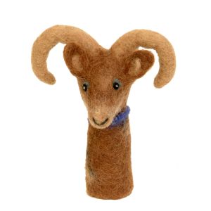  Filz-Fingerpuppe Steinbock kaufen München, Steinbock aus Filz kaufen Bayern, Handgemachte Fingerpuppen aus Filz, Felt, handmade glove puppet capricorn made of felt, natürliches Kinder-Spielzeug aus Filz, Filz-Finger-Puppe Steinbock, Filzfingerpuppe Stein