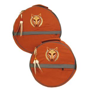 Rahmentrommel-Rucksack CP orange - Wolf, 54 cm kaufen München, Rundtrommel-Rucksack, Rahmentrommelrucksack kaufen Bayern, buy 20,5