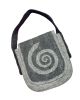 Rahmentrommeltasche Filz, hellgrau-rauchgrau, 46 cm kaufen München, buy handmade bag from felt for 15,7