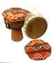 Djembe-Top Tribal-Art orange, 25 cm kaufen München, Djembe-Schoner, Tommel-Hut kaufen BRD, Djembe-Schutz, buy 9,8