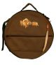 Rahmentrommel-Tasche Deluxe braun Bison, 49 cm kaufen München, Indianer-Trommeltasche kaufen BRD, Rahmentrommeltasche kaufen Bayern, Schamanen-Trommel-Tasche, buy drum case for 18,5
