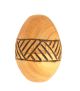 Handgefertigter Mini Chicken-Shaker aus Holz (5 cm) von naturinstrumente.de mit feinem Branddekor für präzise Rhythmen.