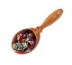 Mini-Maracas Eidechse auf rotem Grund kaufen München, Maraca kaufen Bayern, Baby-Rassel kaufen Erding, Holzrasseln kaufen BRD, Holz-Maraca,  bemalte kleine Holzrassel - Mini-Maraka Eidechse auf rotem Grun