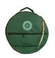 Frontansicht: Rahmentrommel-Tasche Deluxe dunkelgrün mit Mandala, 41 cm kaufen München, buy drum case, dark green for 15.5