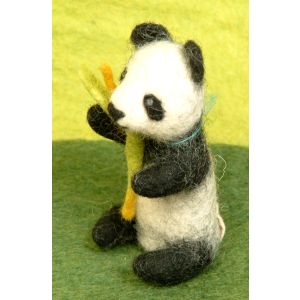 Filz-Fingerpuppe Panda kaufen München, Panda Filzfingerpuppe kaufen Bayern,  Handgemachte Fingerpuppen aus Filz, handmade glove puppet panda made of felt, natürliches Kinder-Spielzeug aus Filz, Filz-Tier, Filz-arbeit, Filzfingerpuppe Panda
