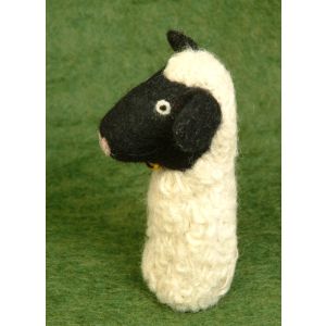 Filz-Fingerpuppe schwarzes Schaf kaufen München, schwarzes Schaf aus Filz, black sheep made of felt, natürliches Kinder-Spielzeug aus Filz, Filz-Finger-Puppe Schaf, Filz-Tier, Filzfingerpuppe schwarzes Schaf