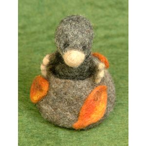 Set: Filz-Fingerpuppe Maulwurf mit Hügel kaufen München, Filzmaulwurf und -hügel kaufen Bayern, Maulwurf und Maulwurfhügel aus Filz, Handgemachte Fingerpuppen aus Filz, Felt, handmade glove puppet mole made of felt, natürliches Kinder-Spielzeug aus Filz, 