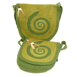 Rahmentrommel-Tasche aus Filz, moosgrün-oliv, 54 cm kaufen München, Filztasche kaufen BRD, buy handmade felt bag for  20,5