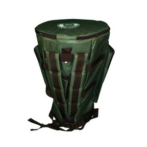 Profi Djembe-Rucksack Deluxe Mandala FZ-G dunkelgrün, 66 cm kaufen München, Trommel-Rucksack kaufen Bayern, Trommelrucksack kaufen Erding, Djembe-Tasche kaufen BRD, buy drum case for djembe height 26