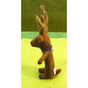 Filz-Fingerpuppe Hirsch kaufen München, handgemachte Fingerpuppen aus Filz, felt, handmade glove puppet deer made of felt, natürliches Kinder-Spielzeug aus Filz, Filz-Finger-Puppe Hirsch Filz-Tier, Filz-arbeit, Filzfingerpuppe Hirsch