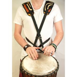 Tragegurt Djembe kaufen in München, Tragegurt für die Djembe kaufen in Bayern, Djembe-Tragegurt, Trommel-Tragegurt kaufen in Erding, Tragegurt für die Trommel, Trommel-Tragegurt Batik-bunt Front