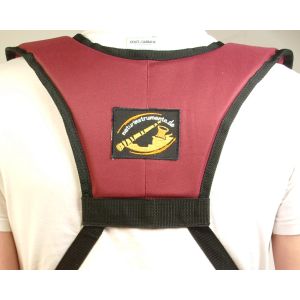 Djembe-Tragegurt Deluxe rot kaufen München, Djembegurt kaufen Bayern, Djembe-Tragegurt, buy red drum-harness, Trommeltragegurt, Trommelgurt kaufen Erding, Trommel-Gurt, Bongo-Gurt, Djembe-Tragegurt Deluxe rot - Rücken