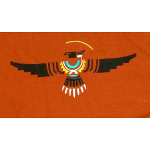 Rahmentrommel-Tasche CP-Adler orange, 54 cm kaufen München, Rahmentrommeltasche kaufen Bayern, Indianer-Trommel-Tasche kaufen, buy 20,5